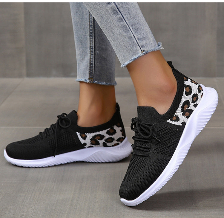 Women Leopard Sneakers Casual Shoes 👟