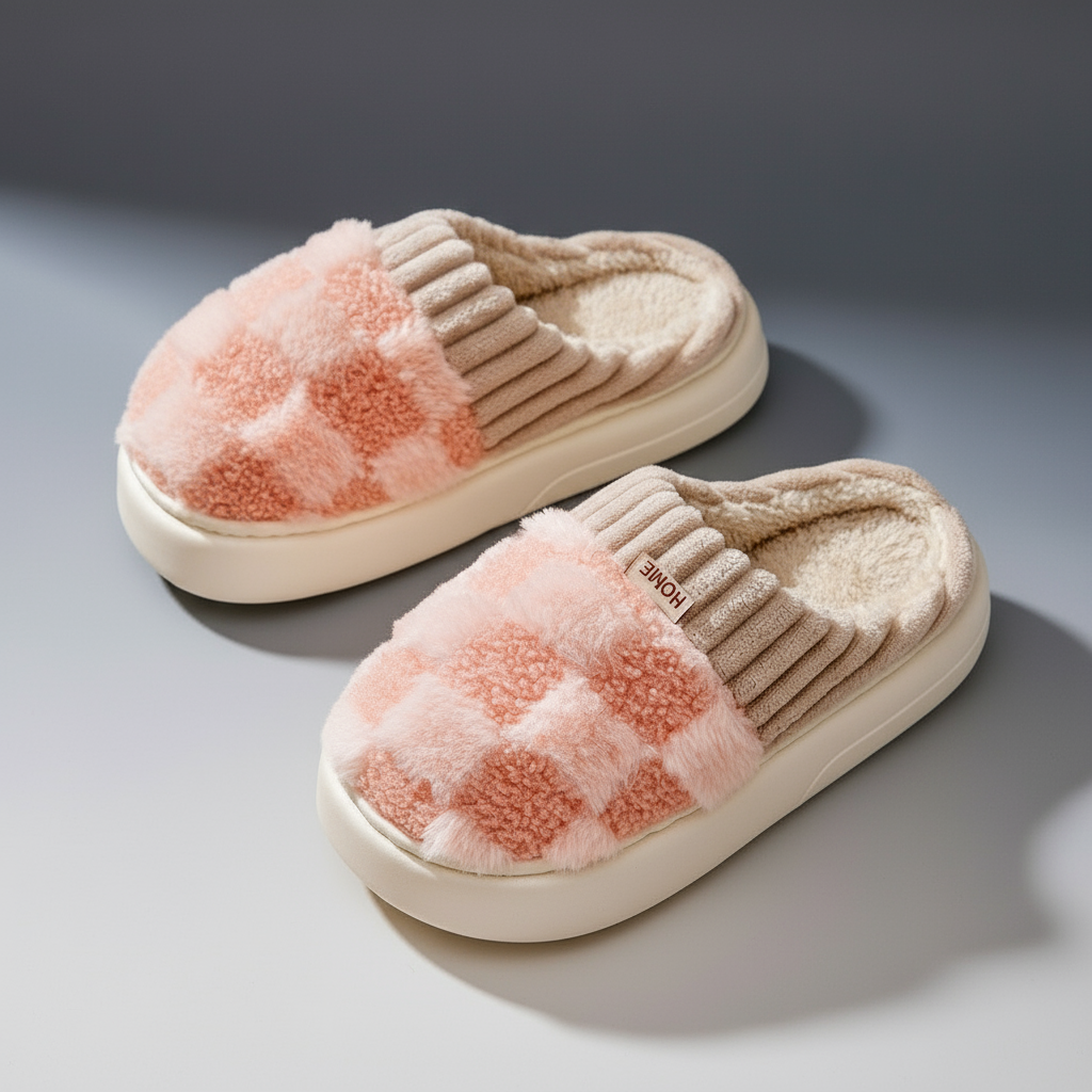 ✨🪷❄️ SnugBloom™ Winter Lace-Up Slippers 🏡🔥🦶