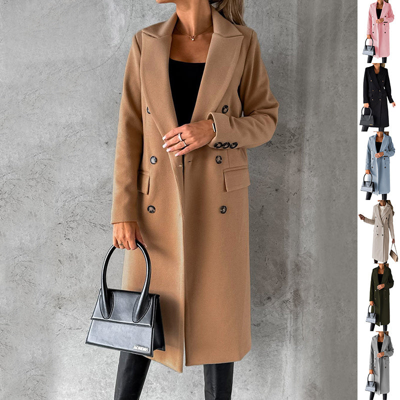 🧥✨ Elegant Street-Style Lapel Coat ❄️💖