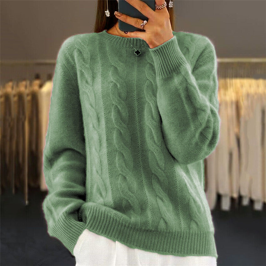 🧶✨ CozyLuxe™ Cable Pullover Top ✨🧶