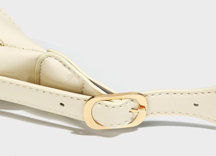 “Minimal Soft Crescent Shoulder Bag