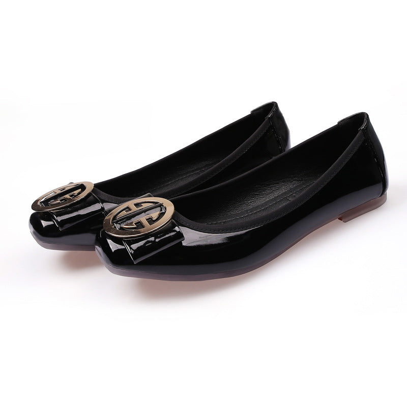 Plus Size Square Toe Flats