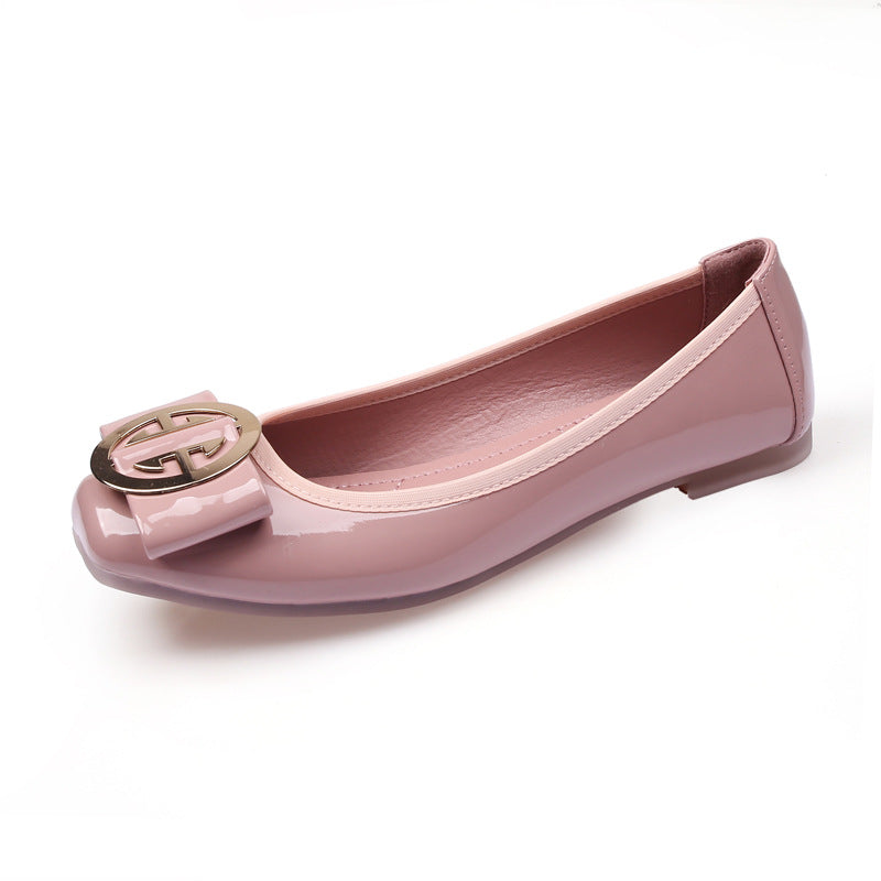 Plus Size Square Toe Flats