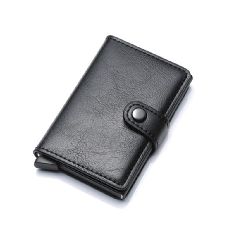 RFID Blocking Slim Card Holder | PU Leather Pop-Up Wallet for   Women