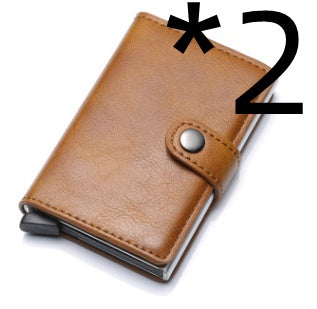 RFID Blocking Slim Card Holder | PU Leather Pop-Up Wallet for   Women