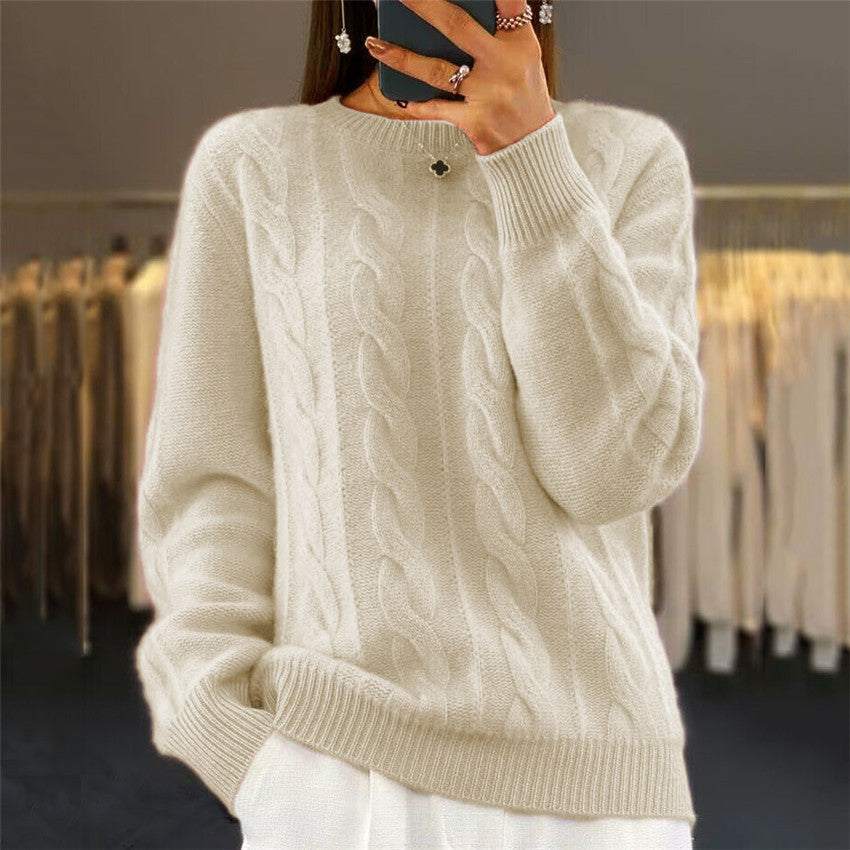 🧶✨ CozyLuxe™ Cable Pullover Top ✨🧶