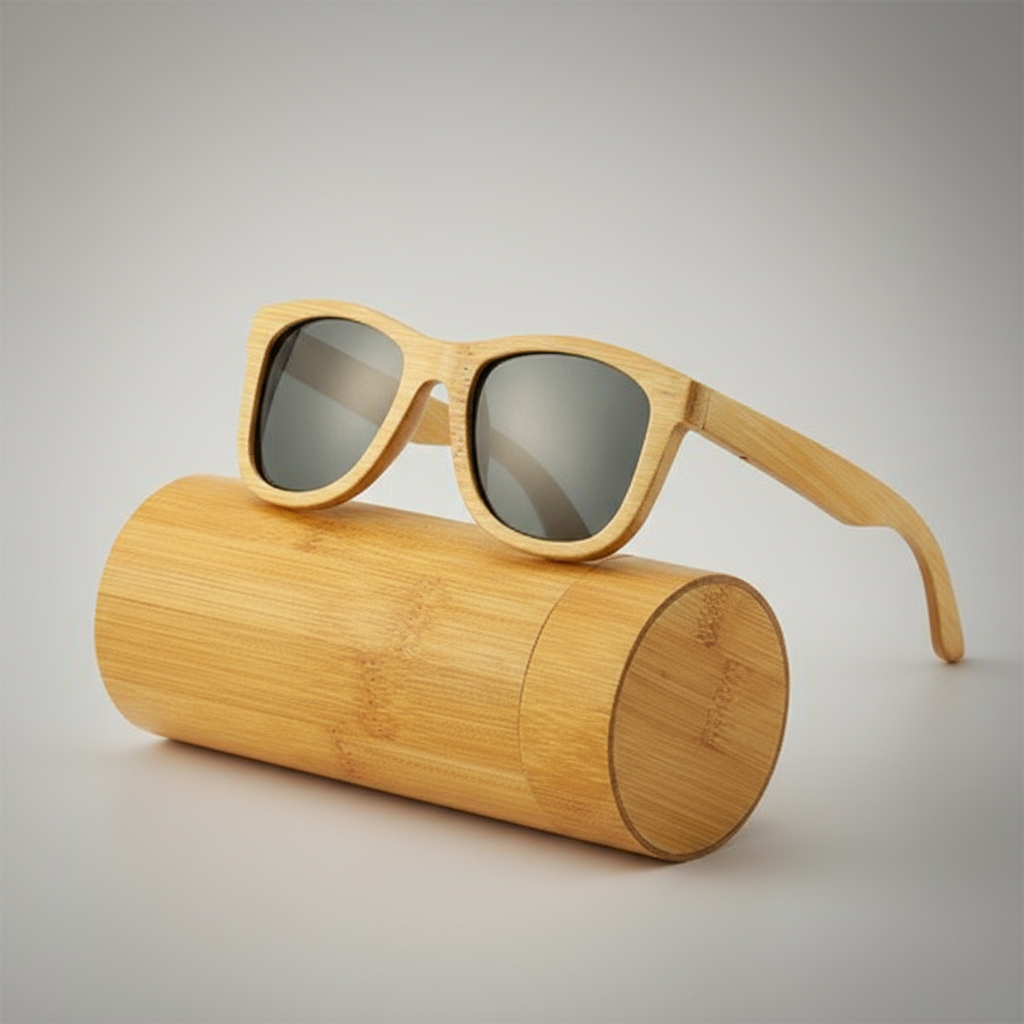 🌿 Bamboo Polarized Sunglasses – Eco Style with UV400 😎