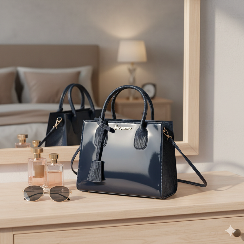 ✅ PU Leather Messenger Crossbody Bag