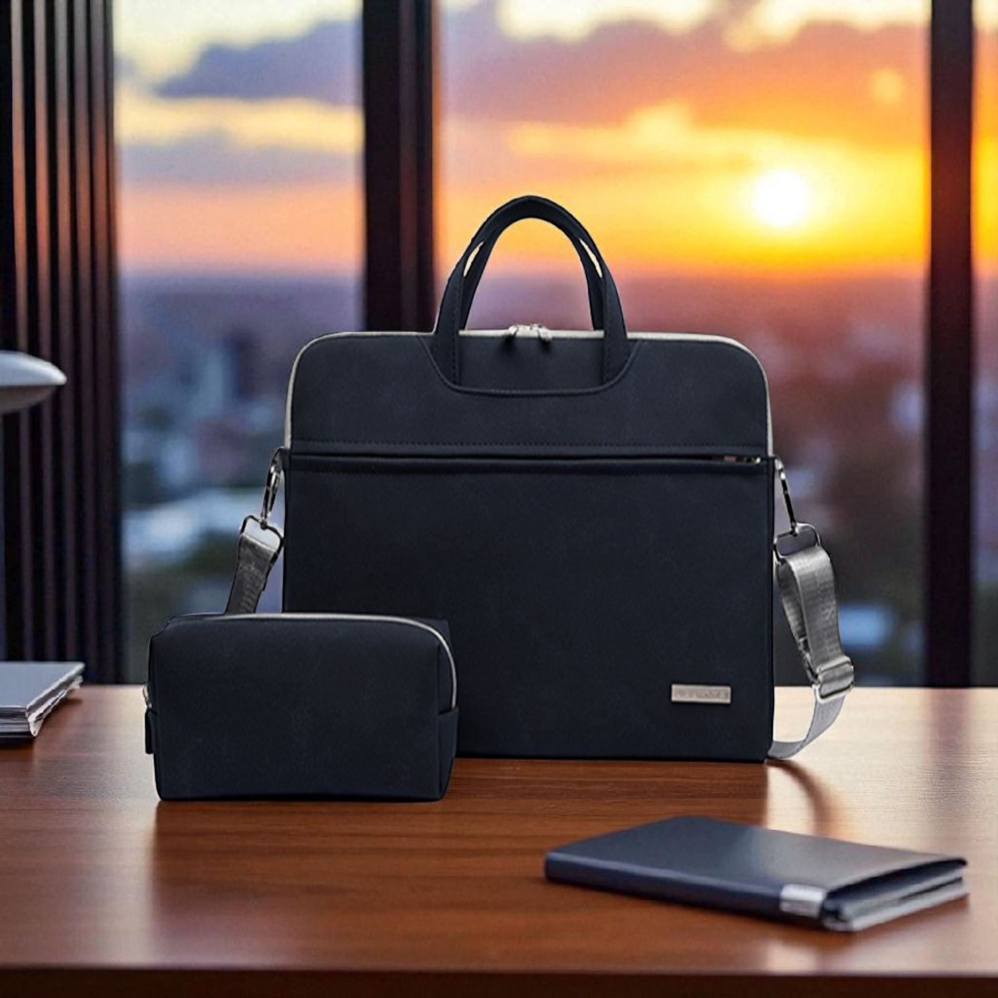 PU Leather Women Laptop Bag Notebook