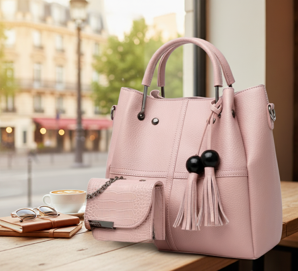 💼👛🎀 3-in-1 Tassel Bag Set