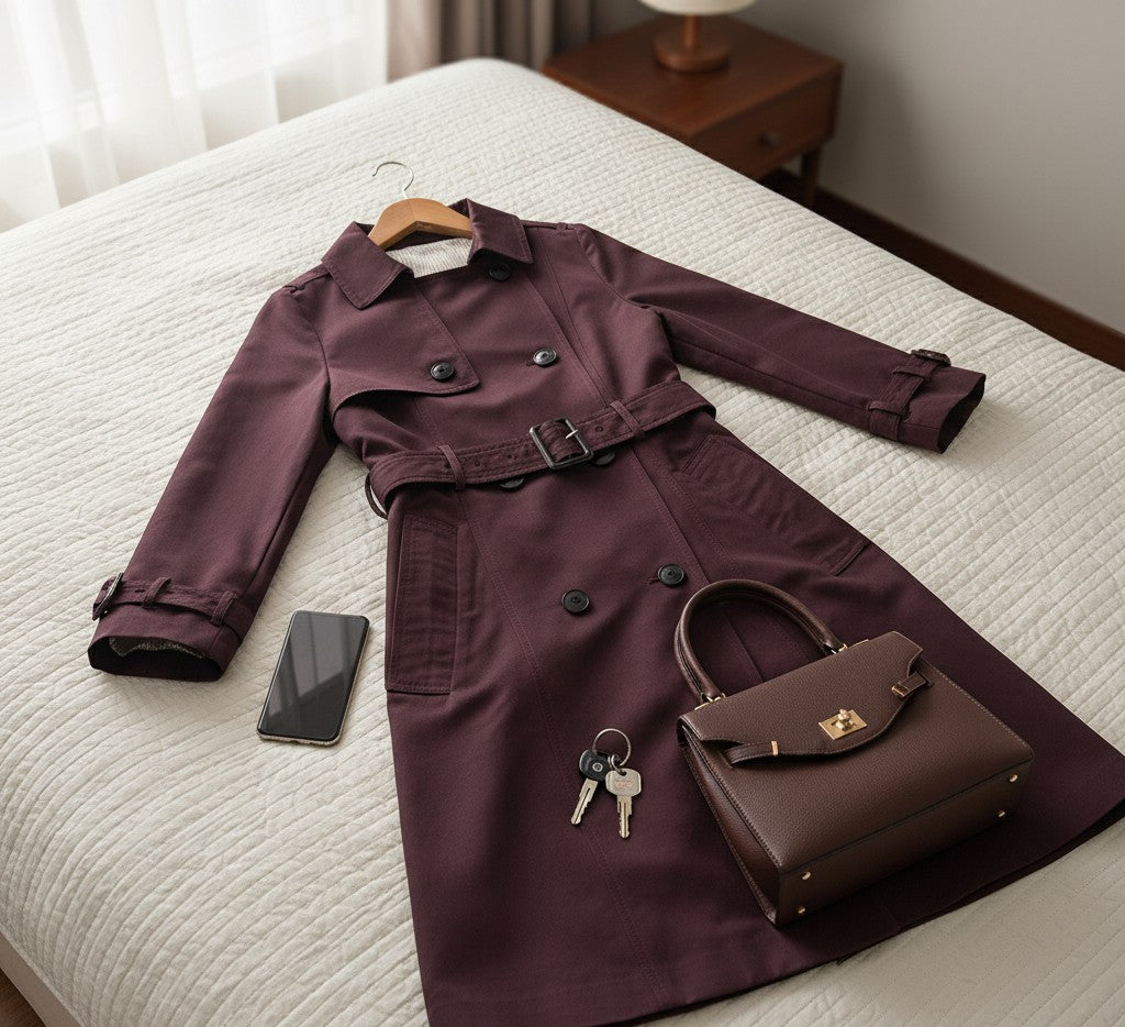 🧥✨ Classic British Trench Coat 🇬🇧💫