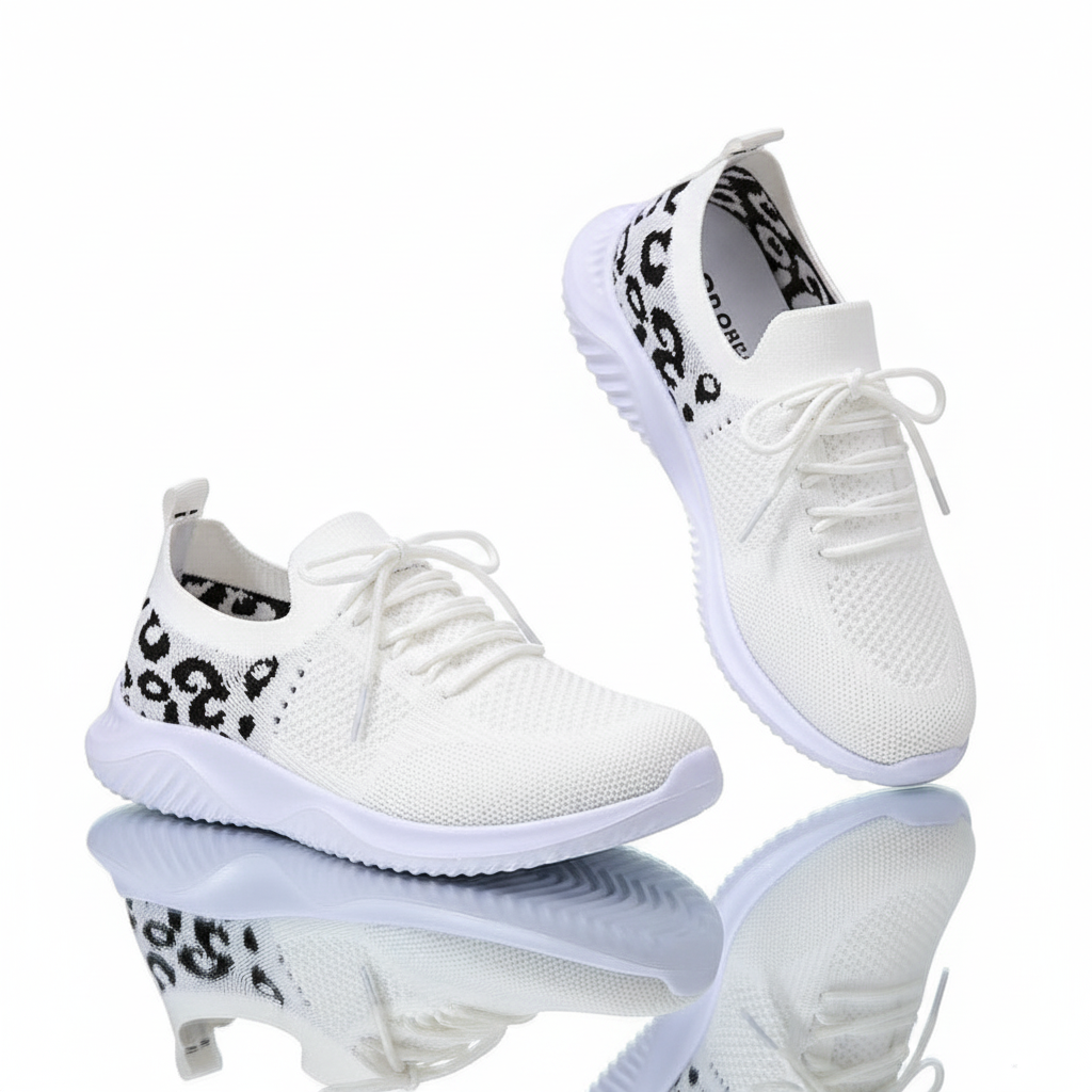 Women Leopard Sneakers Casual Shoes 👟