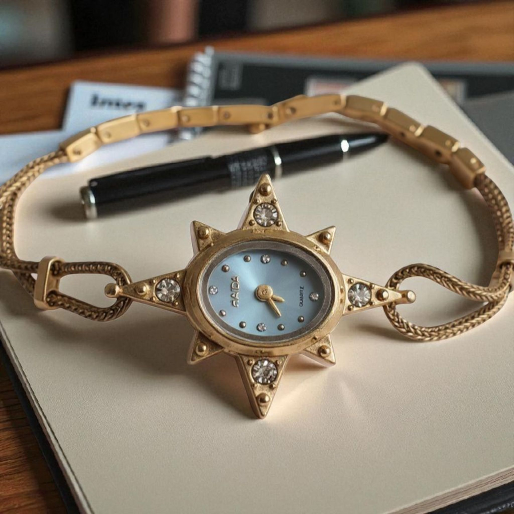 Octagonal Star Retro Art Watch