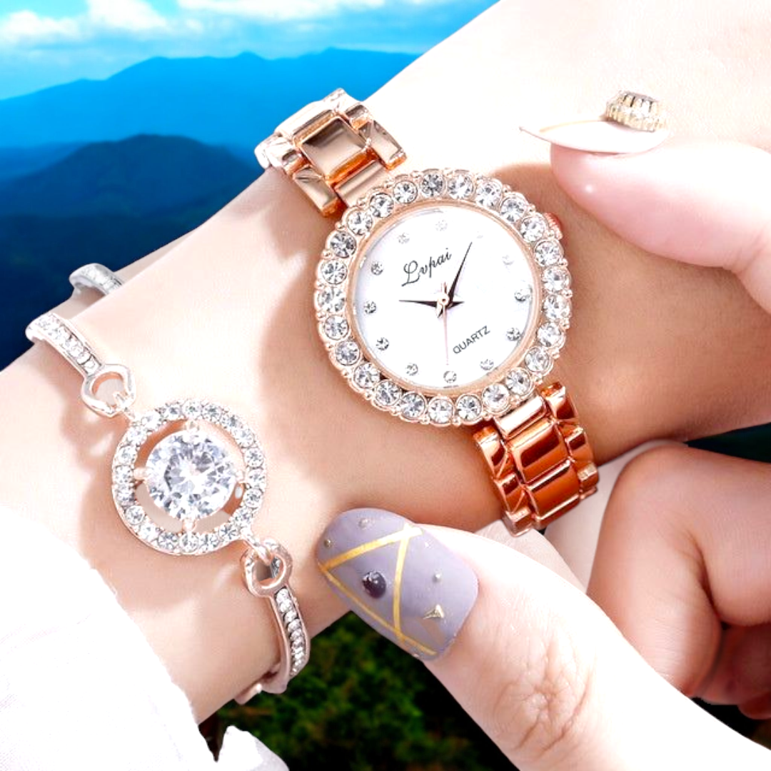 💎✨ Women’s Luxury Bracelet Watch ⌚🌸