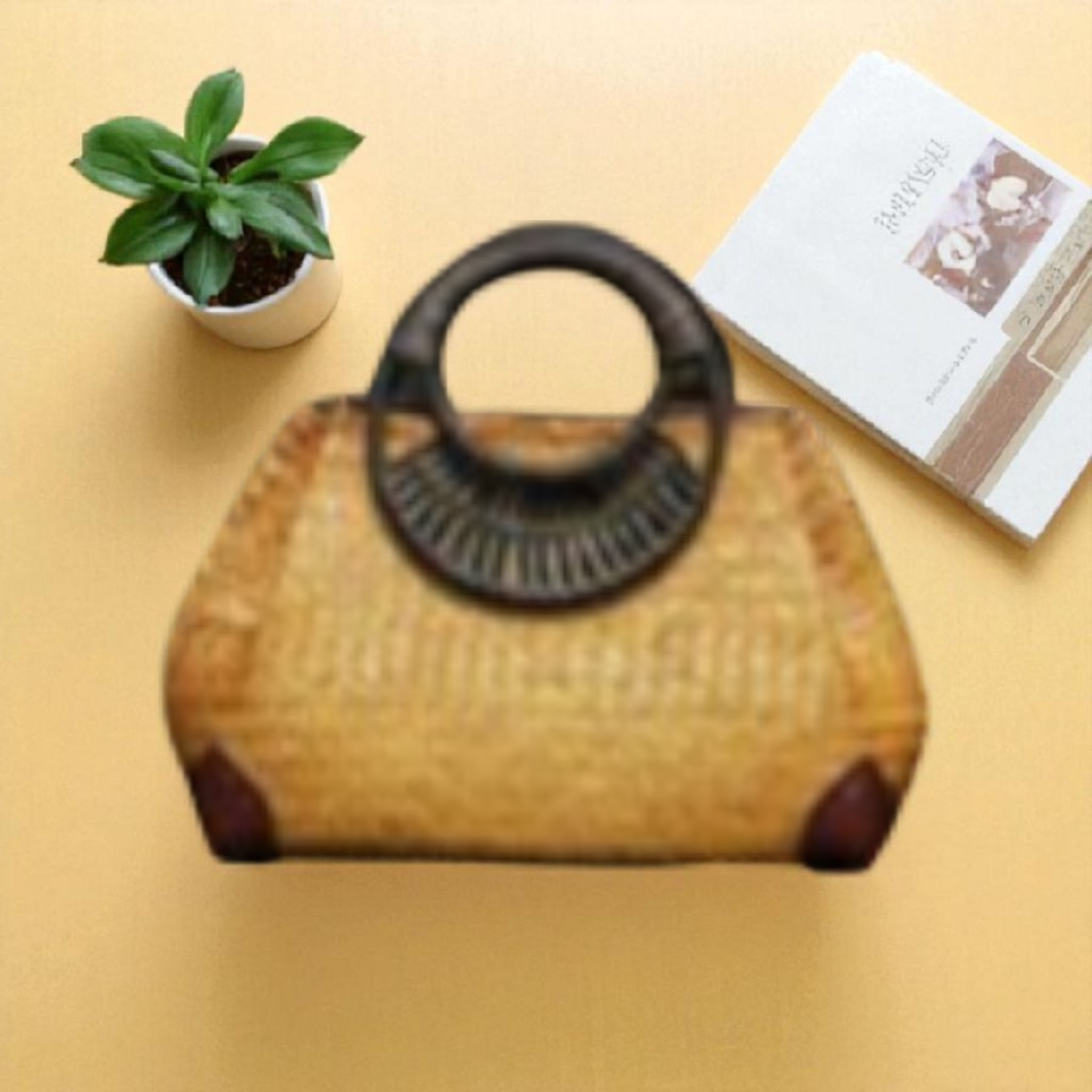 👜✨ Stylish Women’s Straw Handbag 🌸🌿💖